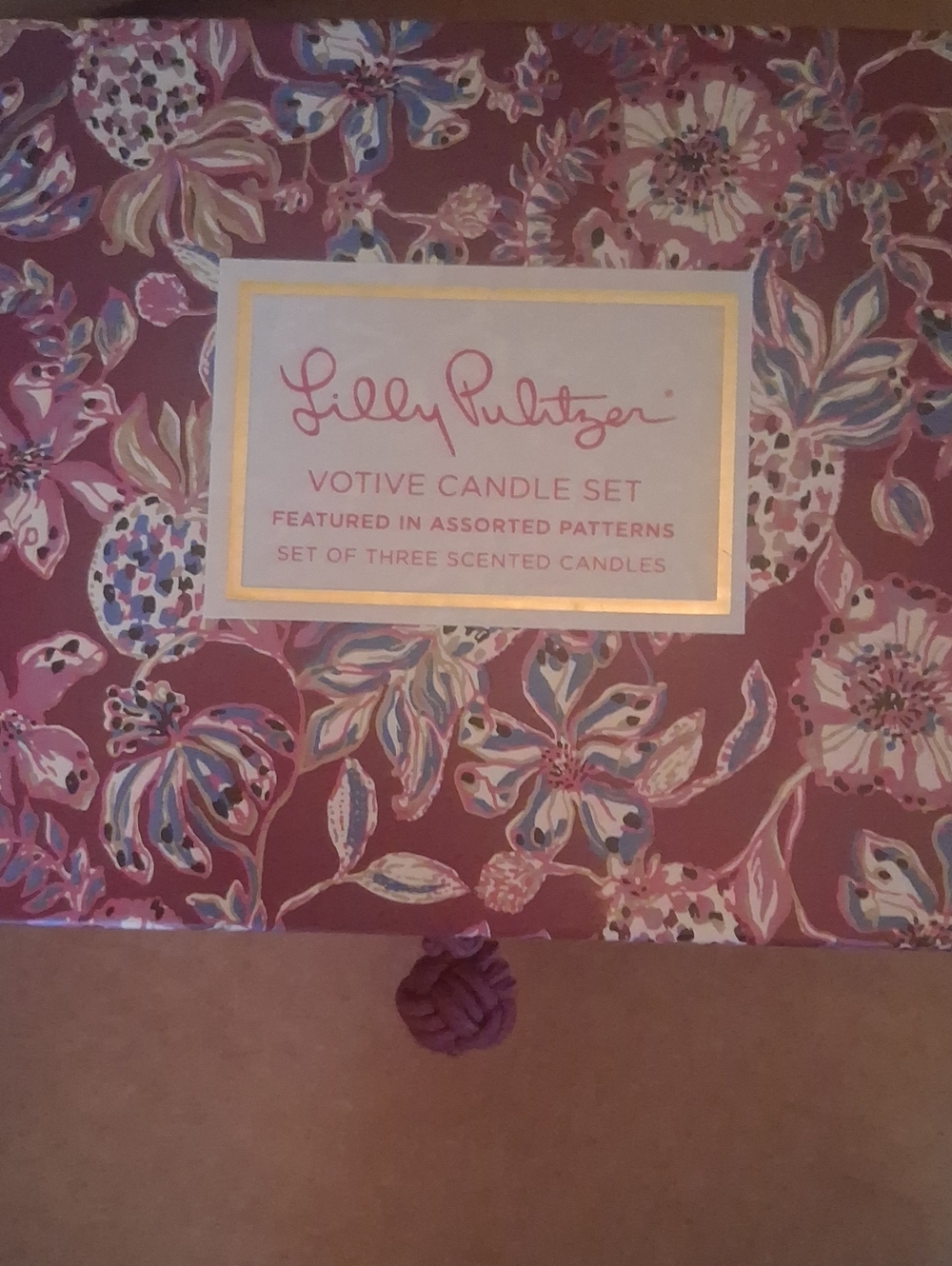 Lilly Pulitzer Votive Candles Set Of 3